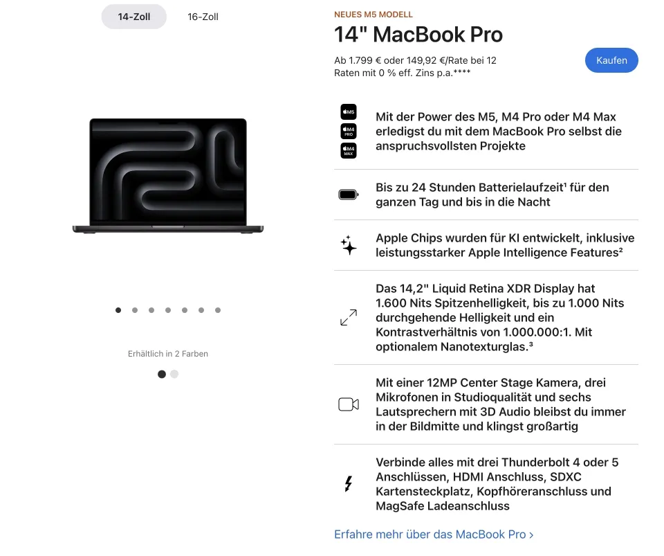 detailed specs example