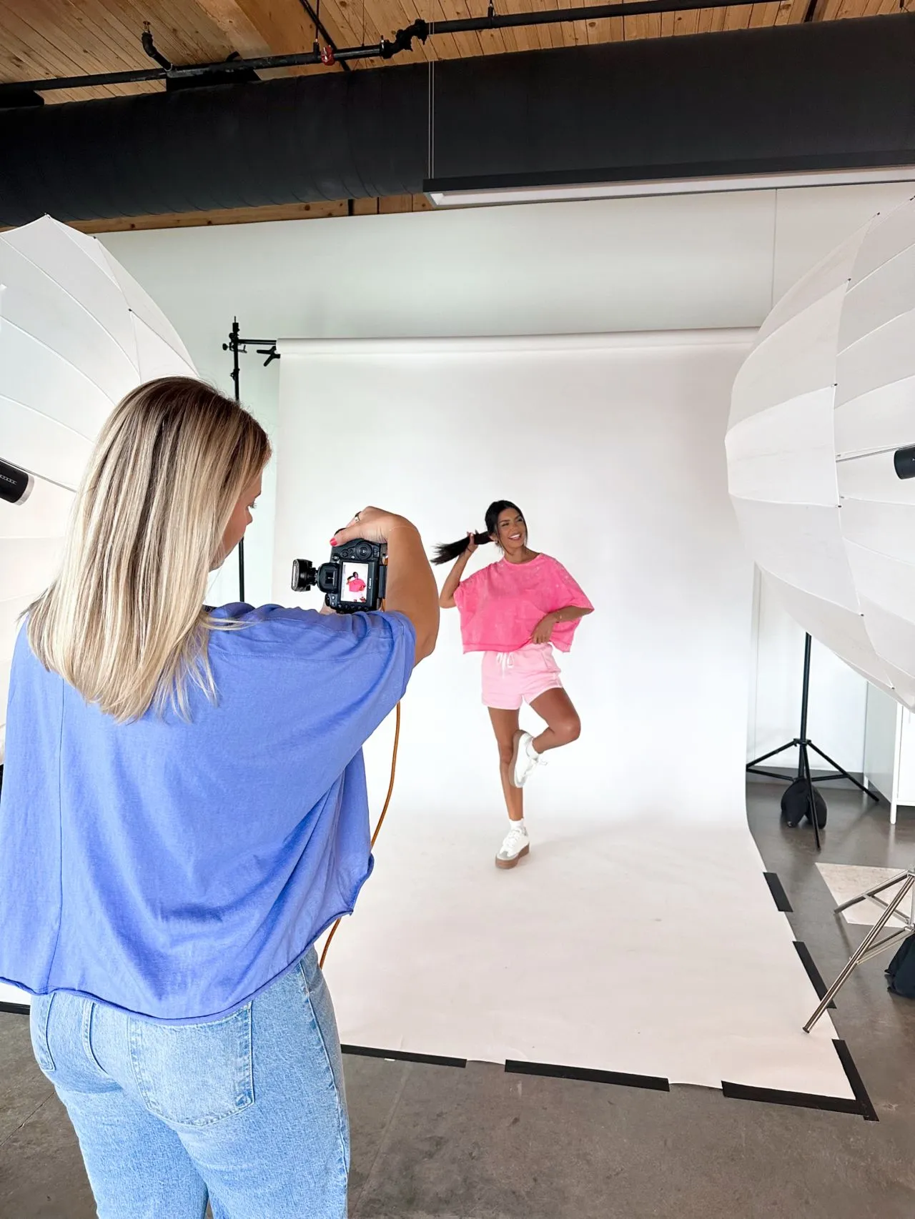 pink lily photoshoot